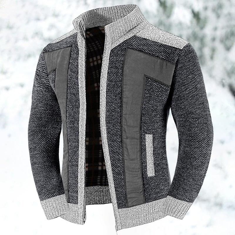 Men’s Wool Blend Jacket for Winter Casual Wear