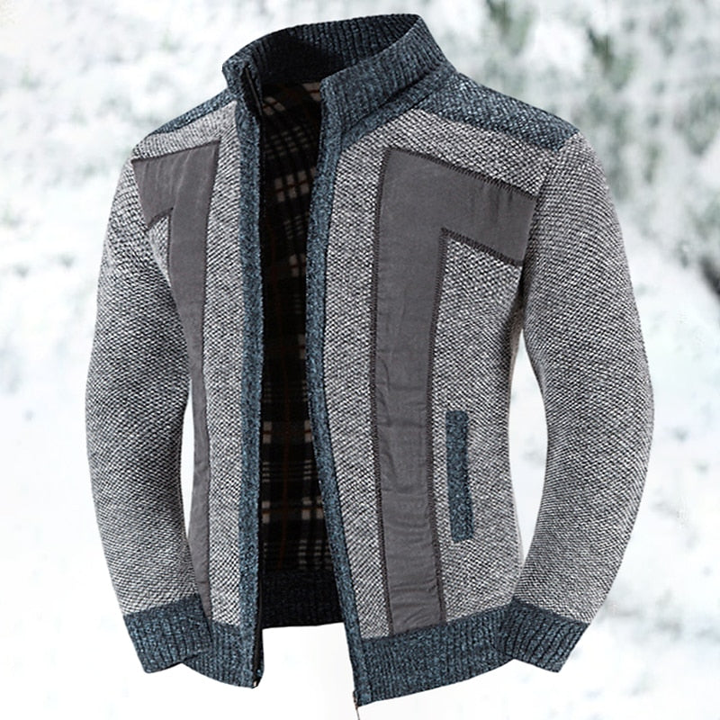 Men’s Wool Blend Jacket for Winter Casual Wear