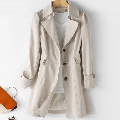 Women’s Button-Up Trench Coat | Long