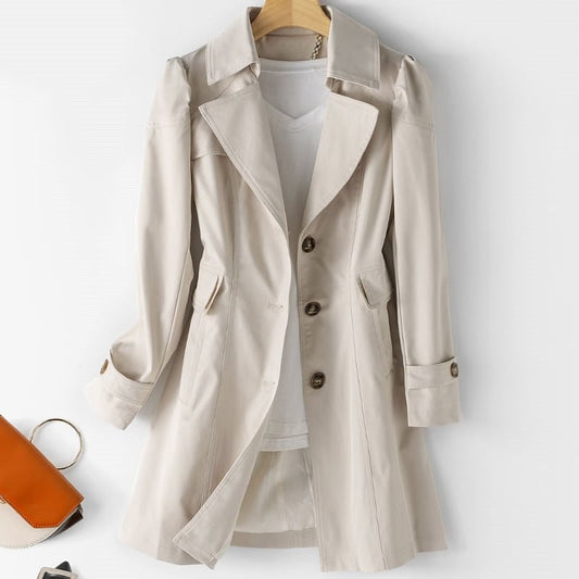 Women’s Button-Up Trench Coat | Long