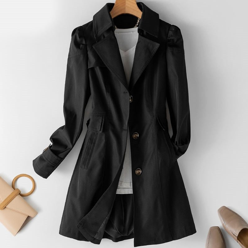 Women’s Button-Up Trench Coat | Long