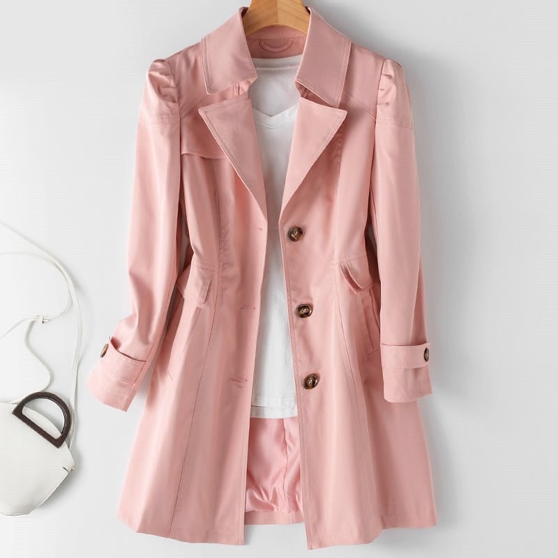 Women’s Button-Up Trench Coat | Long