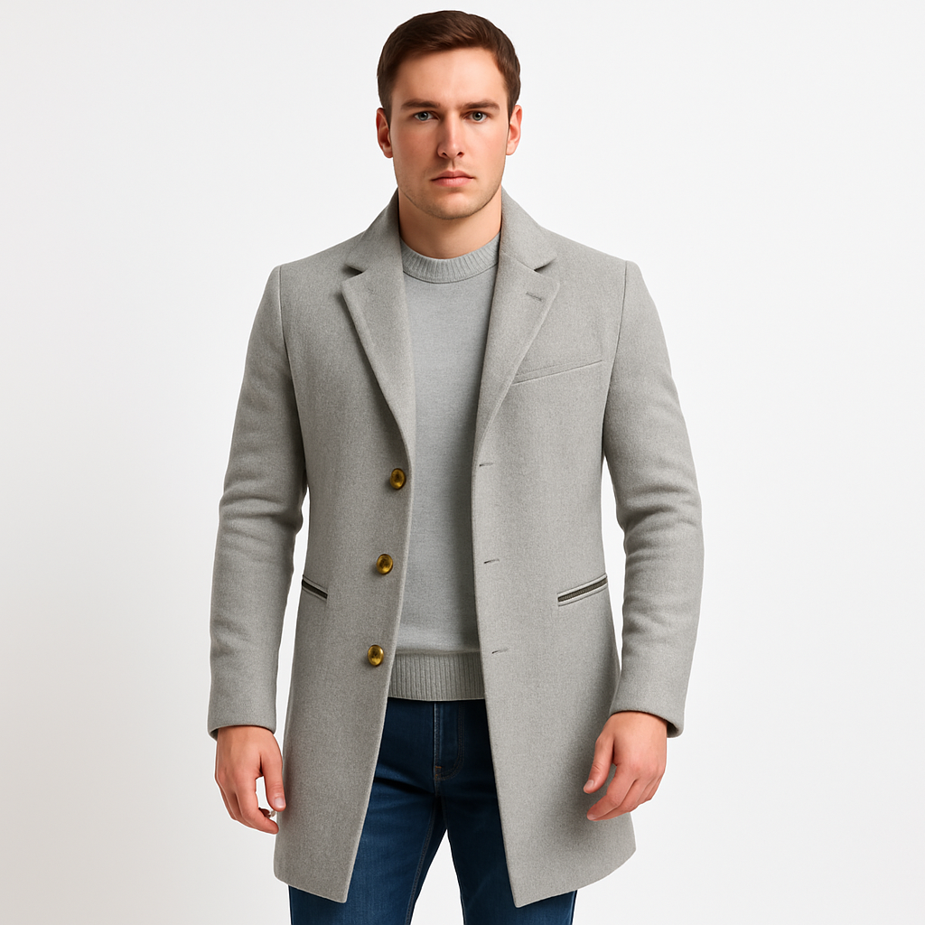 Men’s Button-Up Overcoat | Trench