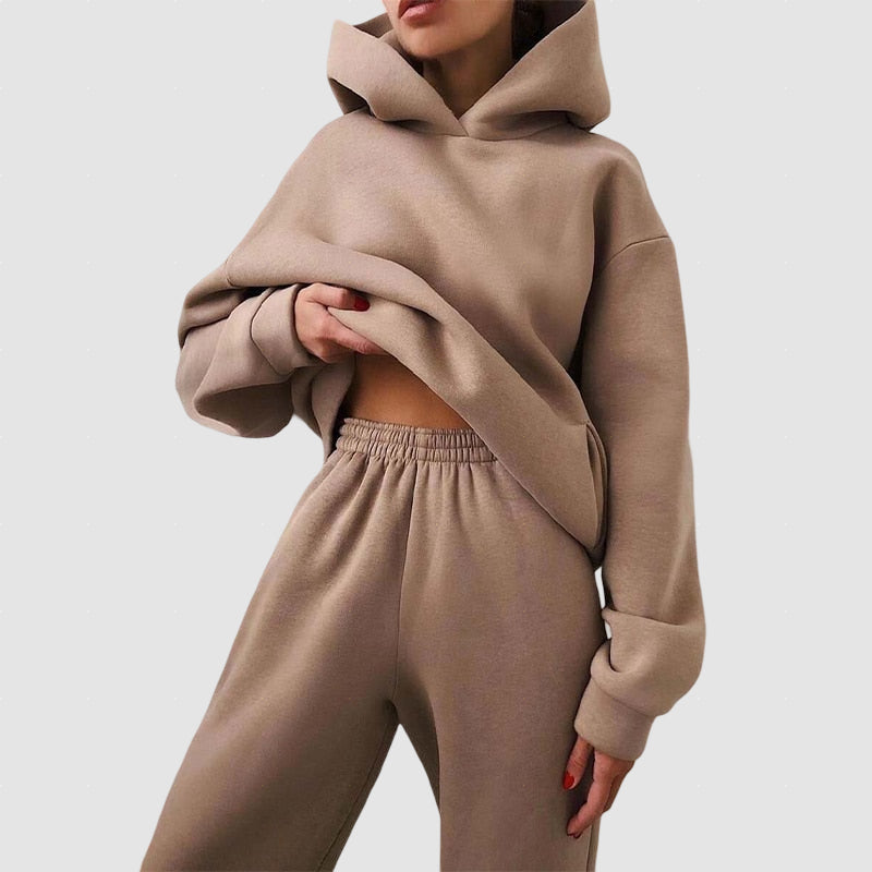 Women’s Cotton Fleece Tracksuit for Winter
