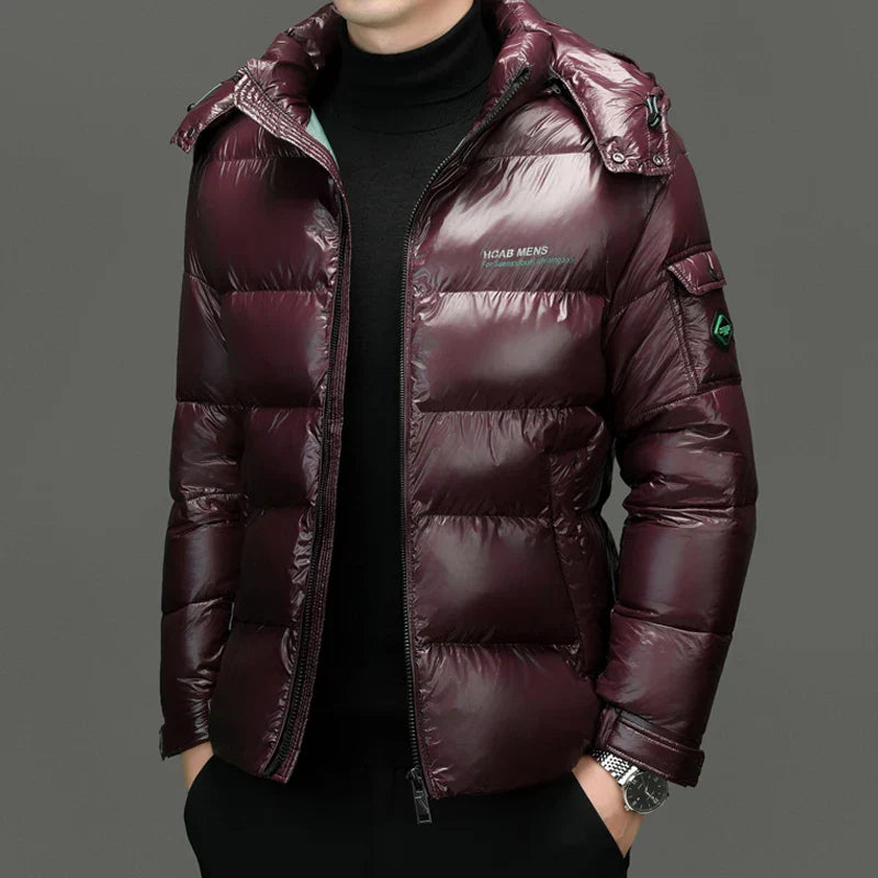 Men’s Winter Puffer Jacket | Quilted Waist