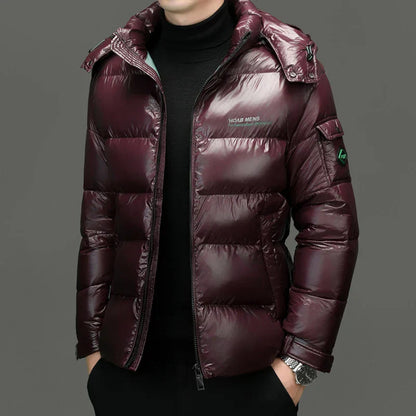 Men’s Winter Puffer Jacket | Quilted Waist