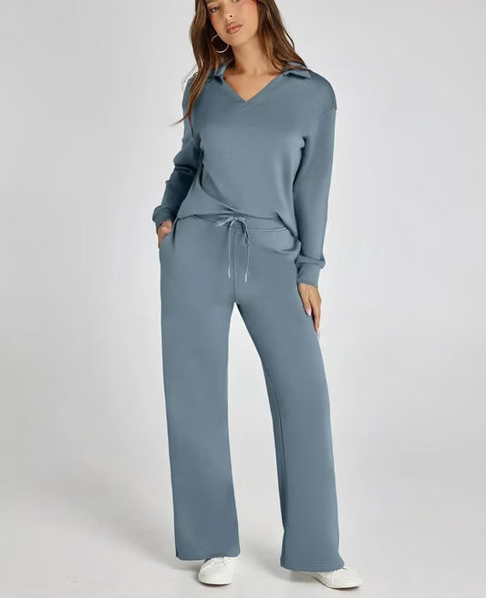 Women’s Wide Leg Lounge Co-ord | Two Piece