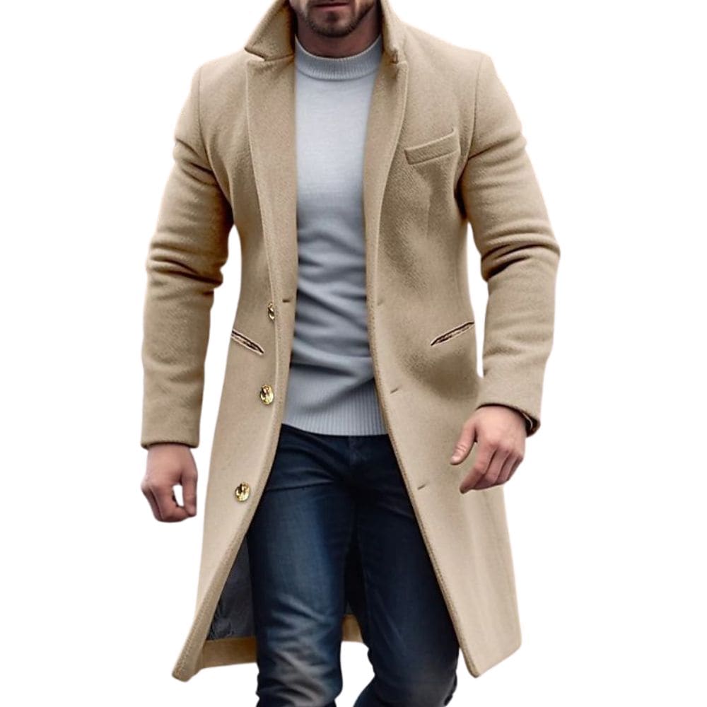 Men’s Button-Up Overcoat | Trench