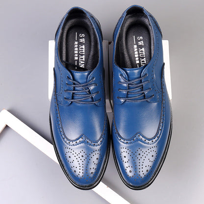 Men's Classic Oxford Dress Shoes with Brogue Detailing